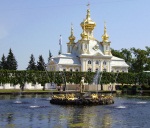 На автобусе в Петергоф, дворец и парк с фонтанами